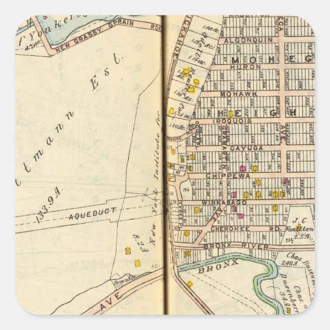 Yonkers, New York 13 Square Sticker (Front)