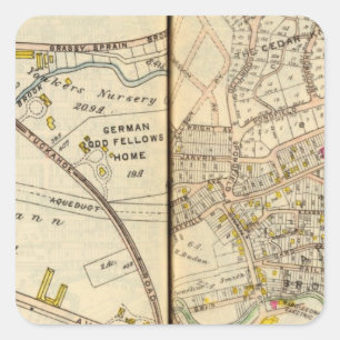 Yonkers, New York 16 Square Sticker