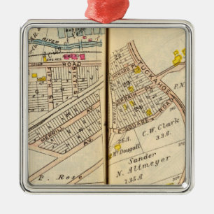 Yonkers, New York 2 Metal Tree Decoration