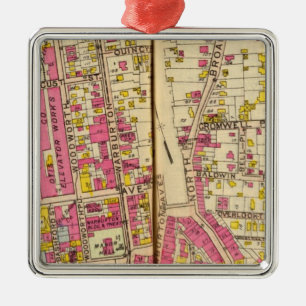 Yonkers, New York 4 Metal Tree Decoration