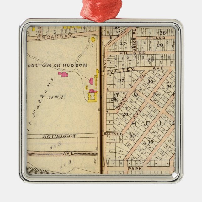 Yonkers, New York 8 Metal Tree Decoration (Front)