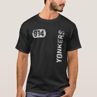 Yonkers New York 914 Area Code Vintage Retro T-Shirt