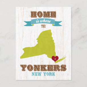 Yonkers, New York - Home is Where. Postcard