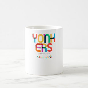 Yonkers New York Mid Century, Pop Art, Coffee Mug