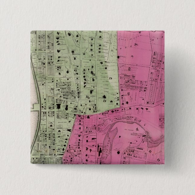 Yonkers, NY Atlas 15 Cm Square Badge (Front)