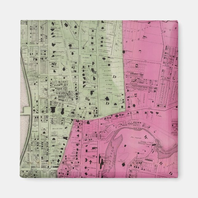 Yonkers, NY Atlas Magnet (Front)