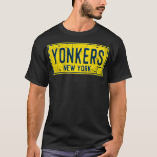 Yonkers NY Old New York License Plate Distressed G T-Shirt