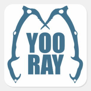 Yoo Ray (Ouray) Ice Climbing Square Sticker