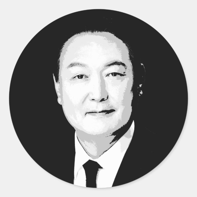 Yoon Suk Yeol Classic Round Sticker (Front)