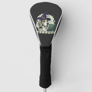 Yooouuu Ghosts Beagle Dog Purple Witch Hat Hallowe Golf Head Cover