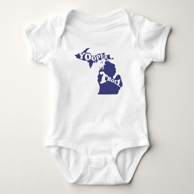 Yooper or Troll Baby Bodysuit (Front)