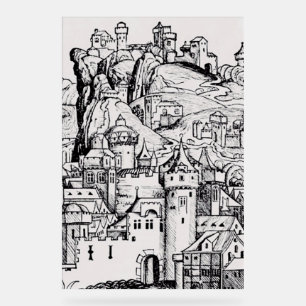 York cathedral city in North Yorkshire Acrylic Sign