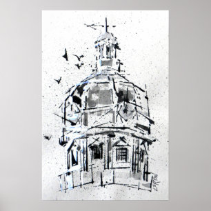 York County Courthouse Dome / Artist Larry Lerew Poster