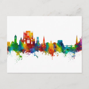 York England Skyline Postcard
