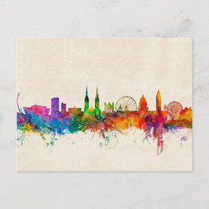 York England Skyline Postcard