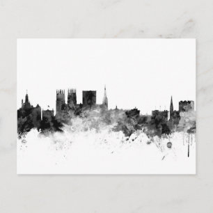 York England Skyline Postcard