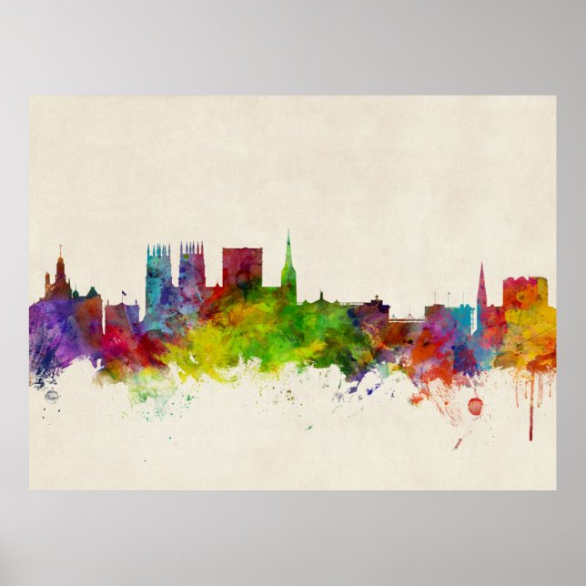 York England Skyline Poster (Front)