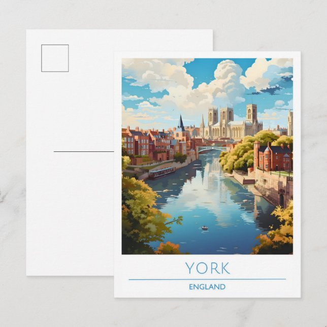 York England Vintage Travel  Postcard (Front/Back)