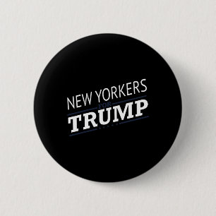 York For Trump 2024 - Second President Election 6 Cm Round Badge