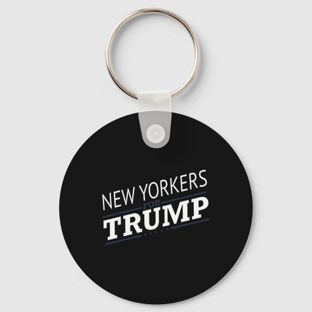 York For Trump 2024 - Second President Election  Key Ring (Front)