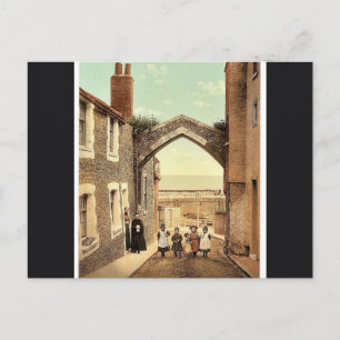 York Gate, Broadstairs, England classic Photochrom Postcard