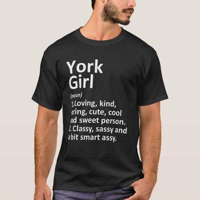 YORK GIRL NE NEBRASKA Funny City Home Roots Gift T-Shirt (Front)