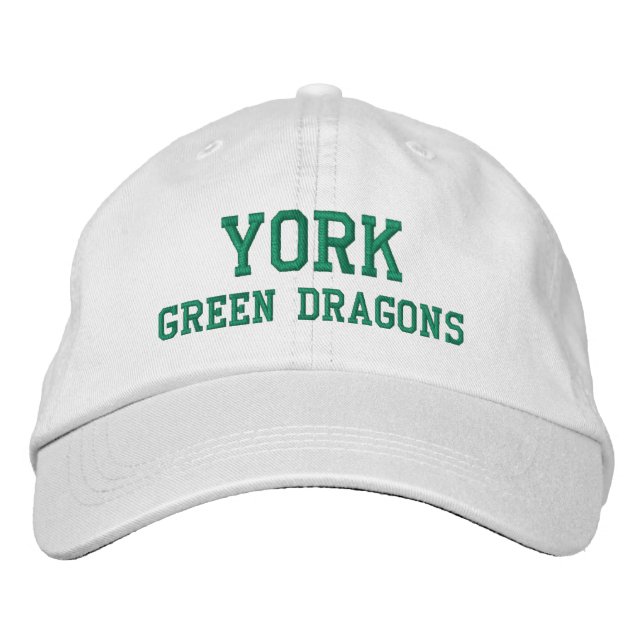 York Green Dragons Cotton Embroidered Hat (Front)