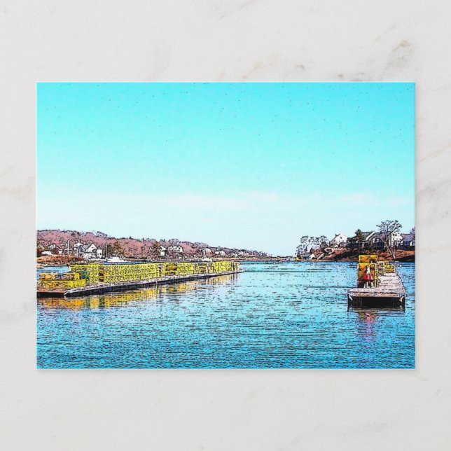 York Harbour, Maine Postcard (Front)