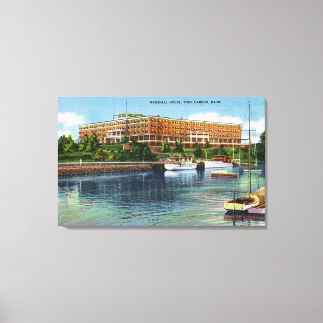 York Harbour View of the Marshall House Canvas Print (Front)