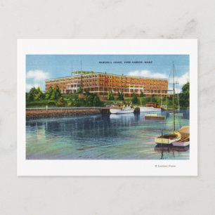 York Harbour View of the Marshall House Postcard