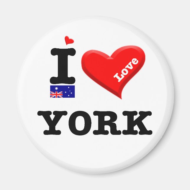 YORK - I Love Magnet (Front)