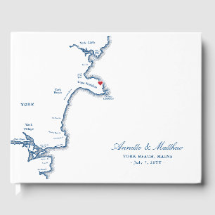 York Maine Cape Neddick Wedding Guest Book