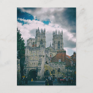 York Minster and Bootham Bar Postcard