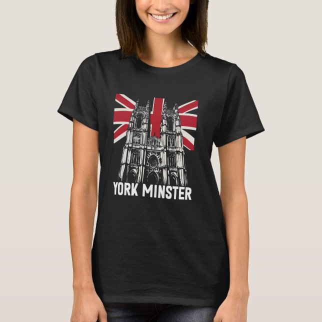 York Minster + British Flag T-Shirt (Front)