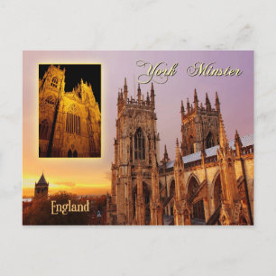 York Minster cathedral, York, England Postcard