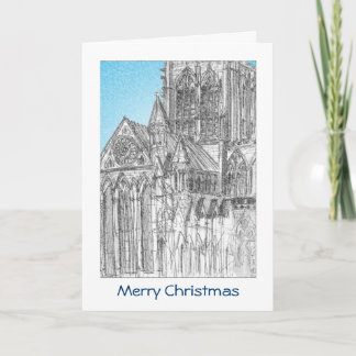 York Minster Christmas Card with GREETING