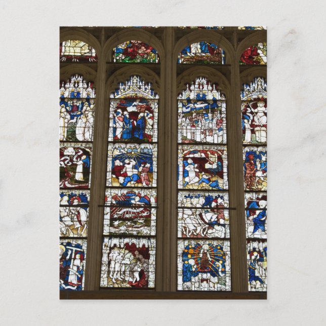 York Minster Great East Window. Postcard (Front)