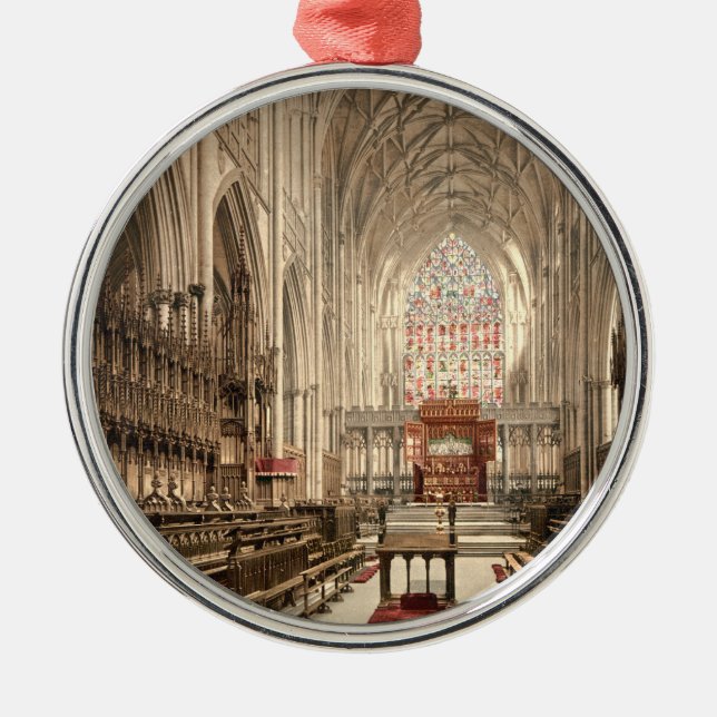 York Minster, York, Yorkshire, England Metal Tree Decoration (Front)