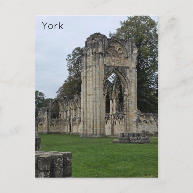 York Museum Gardens Postcard (Front)