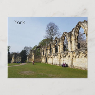 York Museum Gardens Postcard