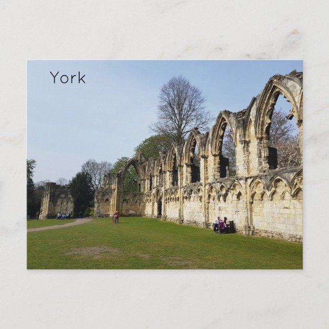 York Museum Gardens Postcard (Front)