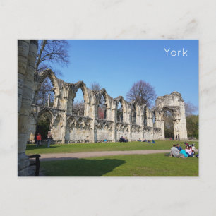 York Museum Gardens Postcard