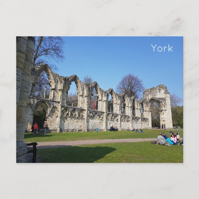 York Museum Gardens Postcard (Front)