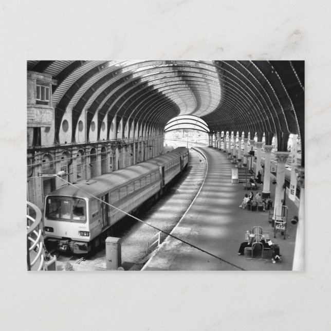York Railway Station Postcard (Front)