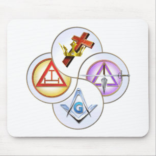 York Rite Digital Pinwheel Mouse Mat