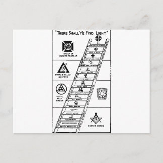 York Rite Ladder Postcard