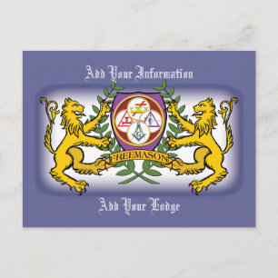 York Rite Lions Postcard