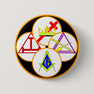 York Rite Mason 6 Cm Round Badge