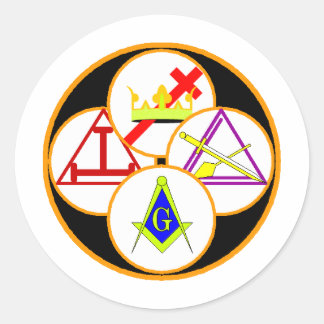 York Rite Mason Classic Round Sticker