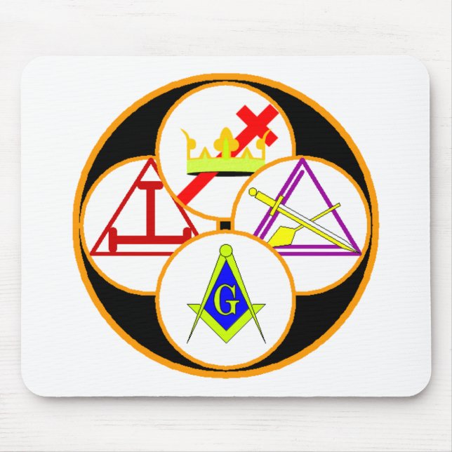 York Rite Mason Mouse Mat (Front)